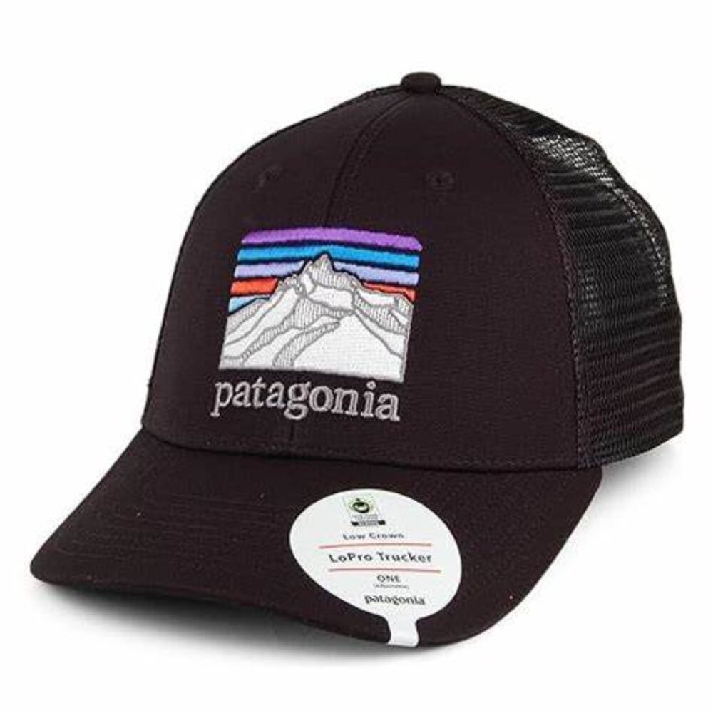 Line Logo Ridge LoPro Trucker Hat  Ink Black Unisex